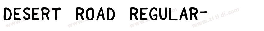 Desert Road Regular字体转换